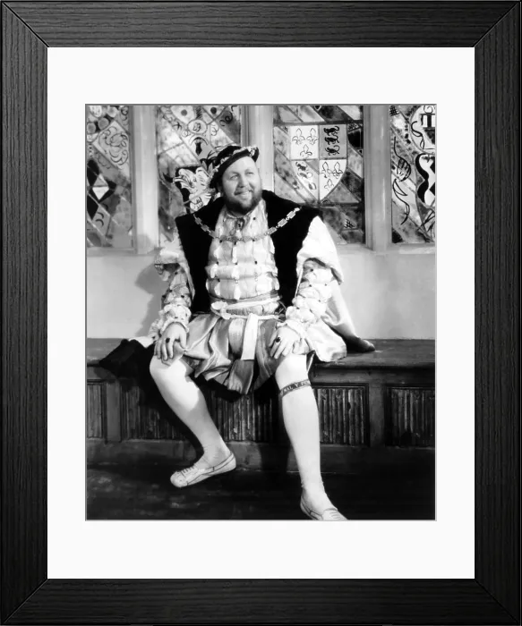 Framed Print : THE PRIVATE LIFE OF HENRY VIII, Charles Laughton as King Henry VIII, 1933