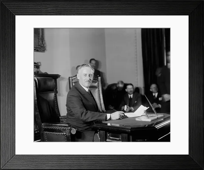 Framed Print : Henry Stimson, a Republican, as Herbert Hoover's Secretary of State. Mar. 28, 1929. (BSLOC_2013_6_184)