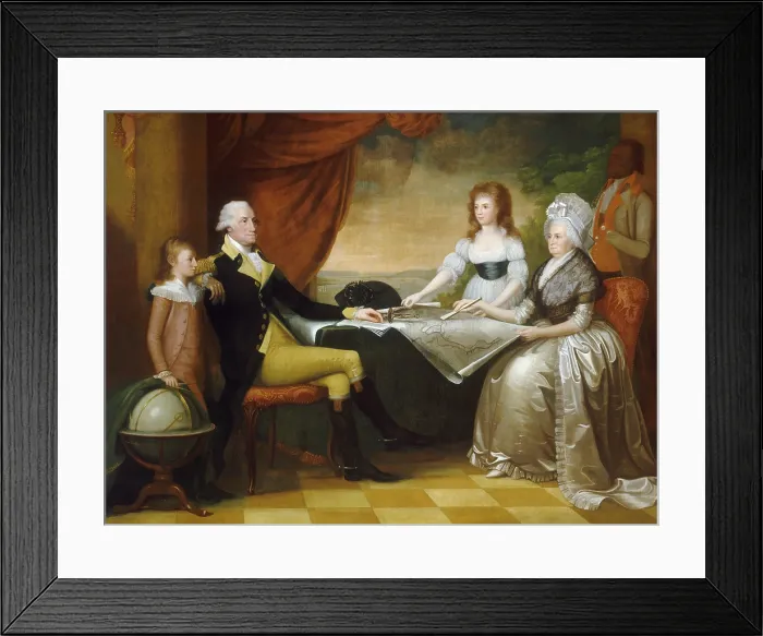 Framed Print : The Washington Family, by Edward Savage, c.1789-96, American painting, oil on canvas