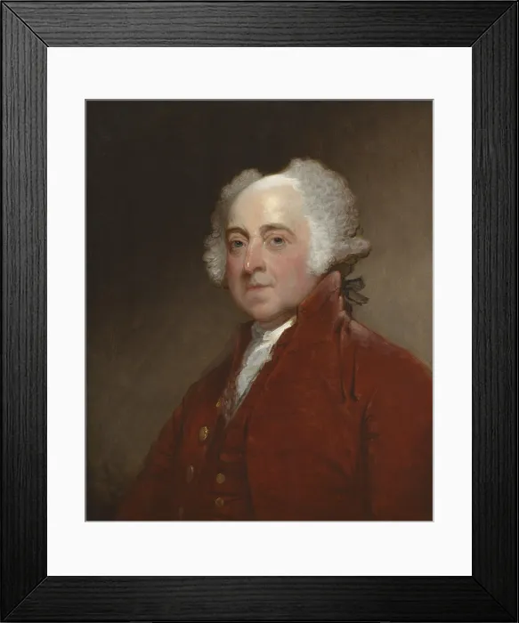 Framed Print : John Adams, by Gilbert Stuart, c. 1800-15, American painting, oil on canvas