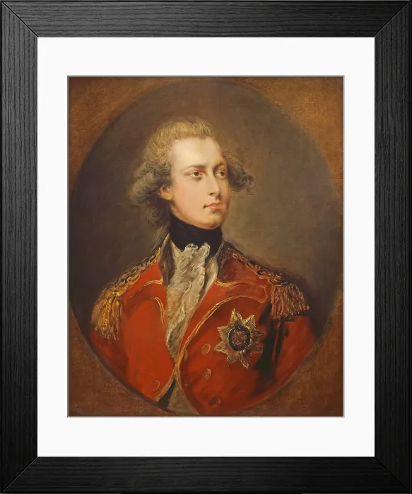 Framed Print : George IV as Prince of Wales, by Gainsborough Dupont, 1781, English painting, oil on canvas