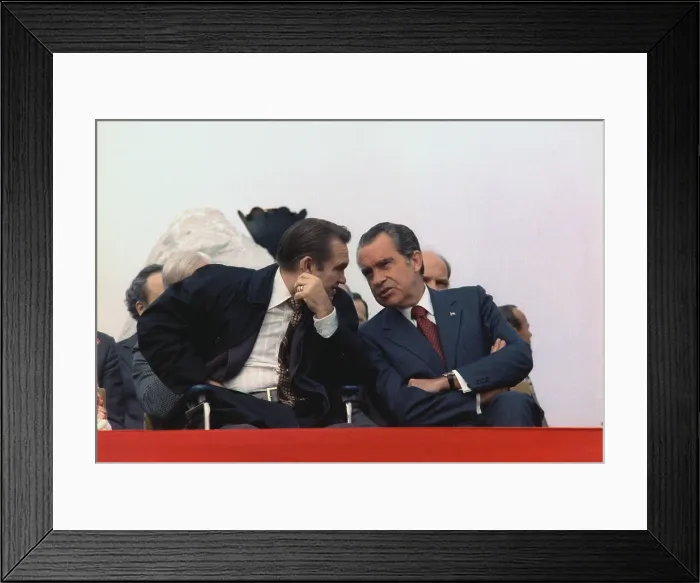 Framed Print : President Nixon and Gov. George Wallace at a Honor America Day celebration in Huntsville Alabama on Feb. 2 1974 Framed Print : President Nixon and Gov. George Wallace at a Honor America Day celebration in Huntsville Alabama on Feb. 2 1974