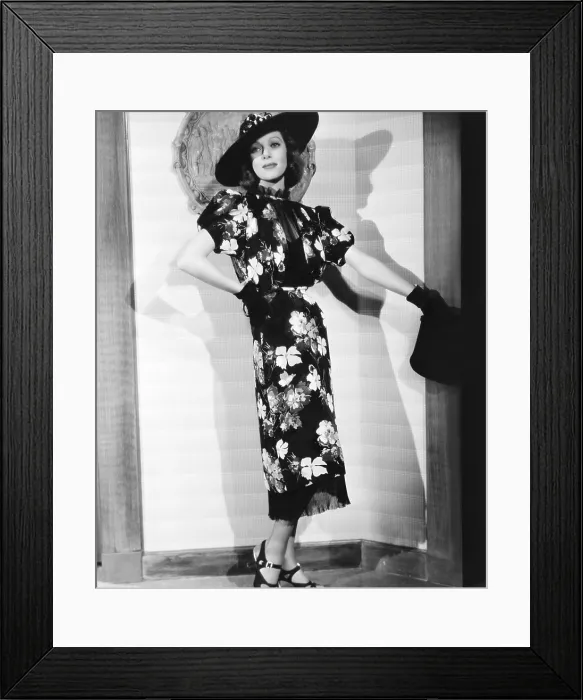 Framed Print : LADIES IN LOVE, Loretta Young in floral print dress with tie-on apron skirt designed by Gwen Wakeling, 1936, TM & Copyright 20th Century Fox Film Corp. / courtesy Everett Collection