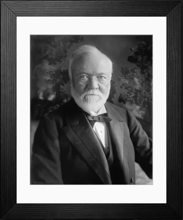 Framed Print : Andrew Carnegie 1835-1919 Scottish-American industrialist and philanthropist. Ca. 1905 (BSLOC_2010_18_6)