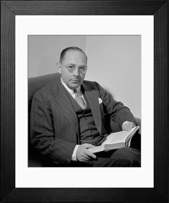 Framed Print : Sidney Weinberg 1891-1969 CEO of Goldman Sachs investment bank during the Great Depression and World War II