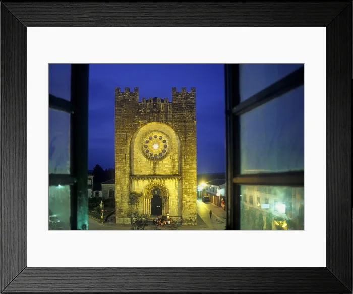 Framed Print : SPAIN. Portomarin. San Juan Romanesque church. Romanesque art. - Lucas Vallecillos / Iberfoto / Everett Collection (268404)**US SALES ONLY**