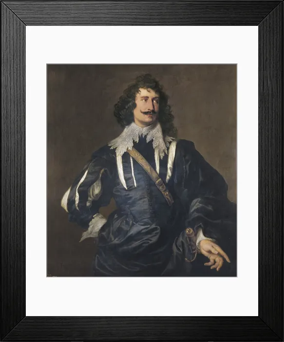 Framed Print : VAN DYCK, Sir Anthony (1599-1641). The Engraver Paul du Pont. 1635. Flemish engraver. Flemish art. Oil on canvas. SPAIN. Madrid. Prado Museum