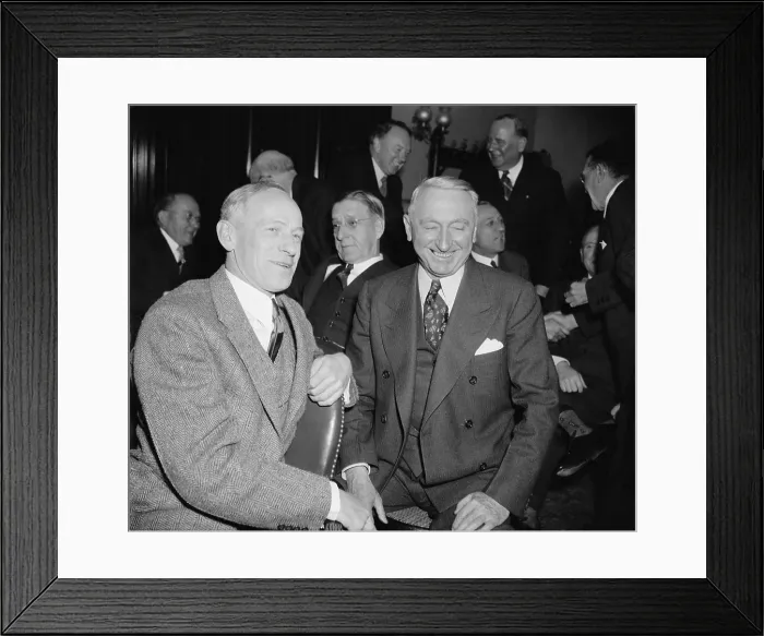 Framed Print : Senators Millard Tydings and Walter George, were re-elected in 1938. Dec. 21, 1938