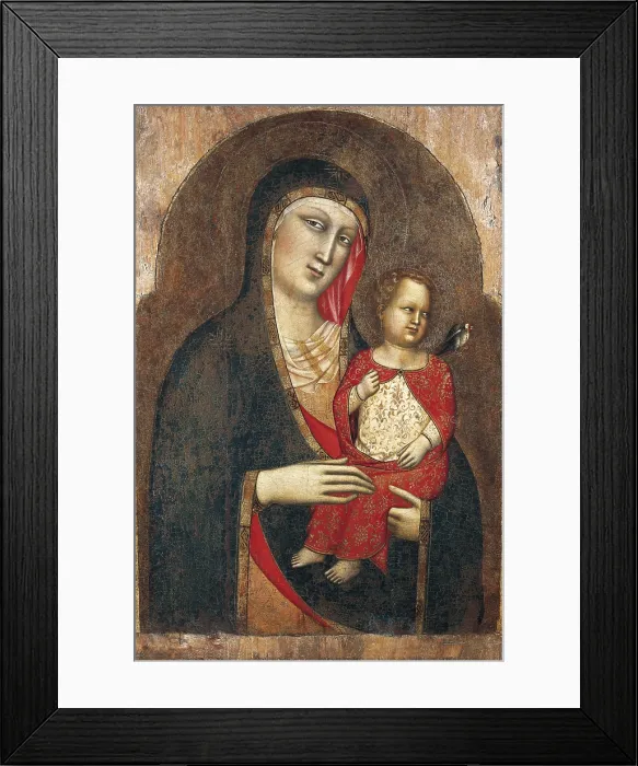 Framed Print : SAN LUCCHESE, Maestro di (14th c.). Madonna di Carteano. 1365. Renaissance art. Trecento. Oil. ITALY. Prato. Museum of the Cathedral