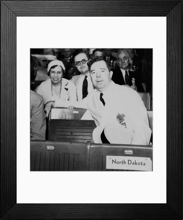 Framed Print : Senator Huey Long at a political event. Ca. 1933. John Goodman played Long in the 1995 film, KINGFISH: A STORY OF HUEY P. LONG. (BSLOC_2013_6_195) Framed Print : Senator Huey Long at a political event. Ca. 1933. John Goodman played Long in the 1995 film, KINGFISH: A STORY OF HUEY P. LONG. (BSLOC_2013_6_195)