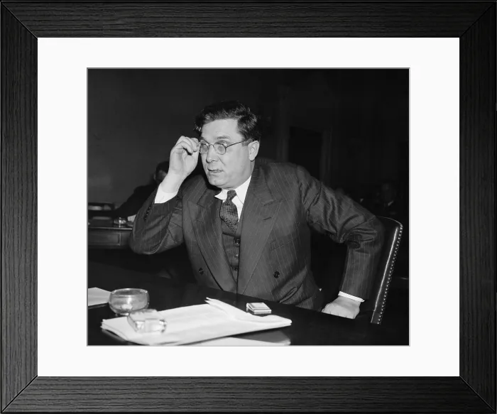 Framed Print : Wendell Willkie, was Pres. Of the Commonwealth & Southern Corp. a electric company that was being purchased by the TVA. (BSLOC_2013_6_200)