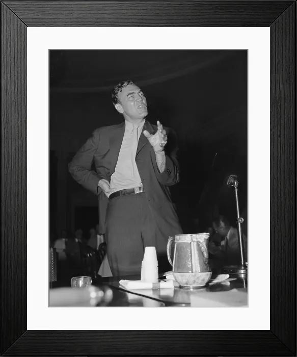 Framed Print : Rep. Hamilton Fish of NY calls for probe of Roosevelts income tax returns. July 9, 1937 Framed Print : Rep. Hamilton Fish of NY calls for probe of Roosevelts income tax returns. July 9, 1937