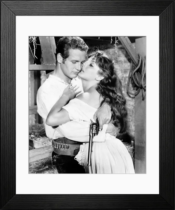 Framed Print : THE LEFT HANDED GUN, from left, Paul Newman, Lita Milan, 1958 Framed Print : THE LEFT HANDED GUN, from left, Paul Newman, Lita Milan, 1958