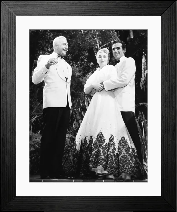 Framed Print : LATIN LOVERS, from left: Louis Calhern, Lana Turner, Ricardo Montalban, 1953 Framed Print : LATIN LOVERS, from left: Louis Calhern, Lana Turner, Ricardo Montalban, 1953
