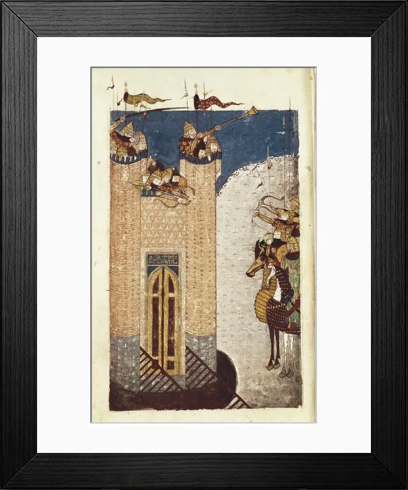 Framed Print : Siege of the fortress of the sect of the Nizari or Hashshashin in Alamut, shortly before the Mongol conquest by Hulagu in 1256 Framed Print : Siege of the fortress of the sect of the Nizari or Hashshashin in Alamut, shortly before the Mongol conquest by Hulagu in 1256