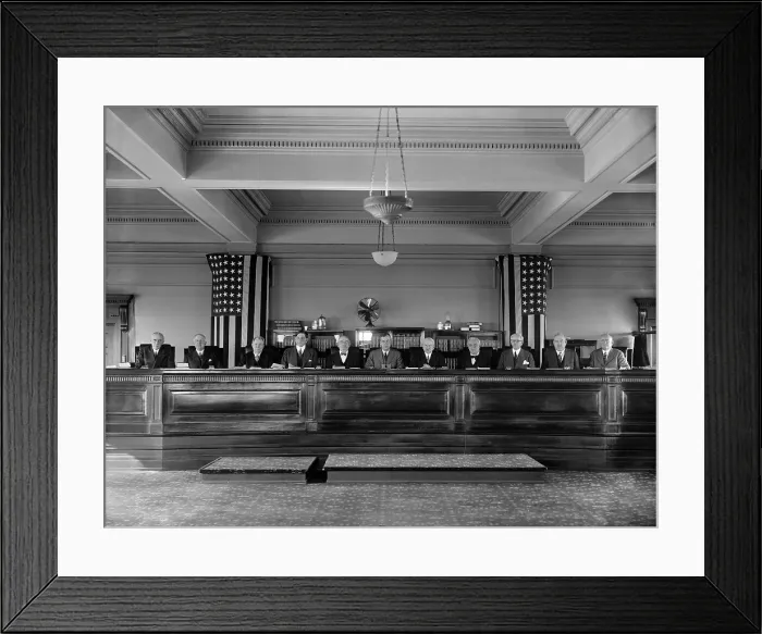 Framed Print : The Interstate Commerce Commission was established in 1877 to regulate railroads. The seven commissioners were presidential appointees confirmed by the U.S. Senate