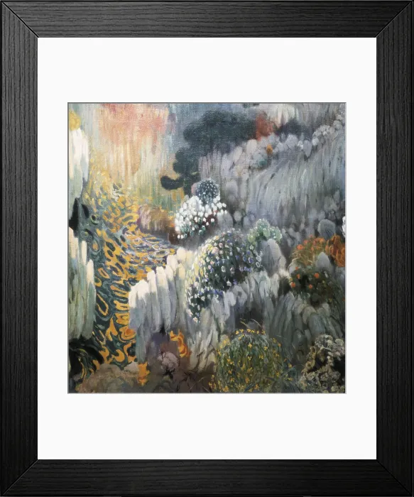 Framed Print : MIR I TRINXET, Joaquim (1873-1940). Decoration fragment from the Trinxet House. 1904. Modernism. Oil on canvas. Private Collection. - J