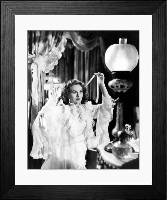 Framed Print : THE FAN, Jeanne Crain, 1949, TM and Copyright 20th Century-Fox Film Corp. All Rights Reserved Framed Print : THE FAN, Jeanne Crain, 1949, TM and Copyright 20th Century-Fox Film Corp. All Rights Reserved