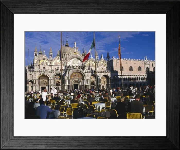 Framed Print : St. Mark's Basilica. ITALY. VENETO. Venice. St. Mark's Basilica. Square and Basilica of Saint Mark. - Rafa Perez / Iberfoto / Everett Collection (376955)**US SALES ONLY**