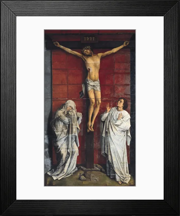 Framed Print : WEYDEN, Rogier van der (1400-1464). Calvary. SPAIN. San Lorenzo de El Escorial. Royal Monastery of San Lorenzo de El Escorial. Flemish art. Oil on wood. - P Framed Print : WEYDEN, Rogier van der (1400-1464). Calvary. SPAIN. San Lorenzo de El Escorial. Royal Monastery of San Lorenzo de El Escorial. Flemish art. Oil on wood. - P