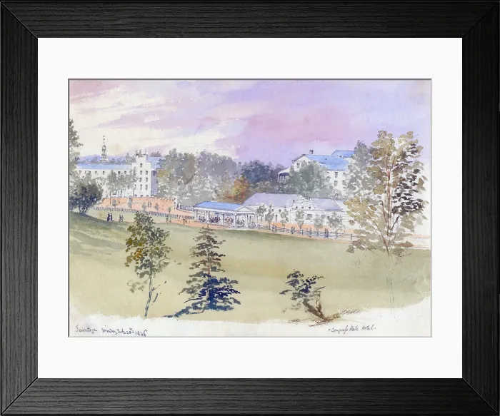 Framed Print : Saratoga Springs, NY, July 20, 1846