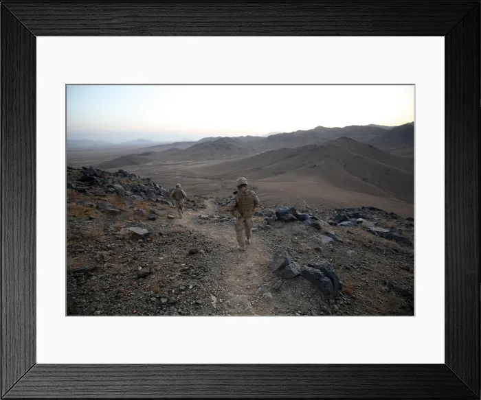 Framed Print : The Marines on patrol outside Now Zad Helmand Province Afghanistan which was taken over by Taliban and drug traffickers in 2006 and retaken by U.S. Marines in 2009. Nov Framed Print : The Marines on patrol outside Now Zad Helmand Province Afghanistan which was taken over by Taliban and drug traffickers in 2006 and retaken by U.S. Marines in 2009. Nov