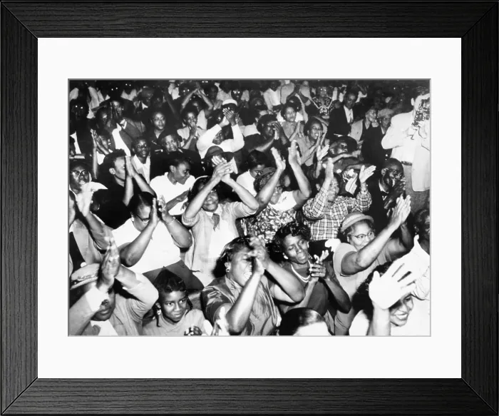 Framed Print : Audience at the First Baptist Church of Montgomery Framed Print : Audience at the First Baptist Church of Montgomery