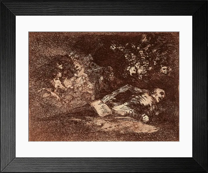 Framed Print : GOYA Y LUCIENTES, Francisco de (1746-1828). Nothing. It Will Say. 1810-1820. Plate 69 of 'The Disasters of War'. Etching. SPAIN. Madrid. National Library