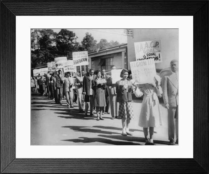 Framed Print : The Civil Rights Movement began in the late 1940's with small demonstrations such as this one by NAACP youth members protesting Texas segregation laws Framed Print : The Civil Rights Movement began in the late 1940's with small demonstrations such as this one by NAACP youth members protesting Texas segregation laws