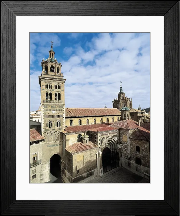 Framed Print : Cathedral of Santa Maria de Mediavilla. SPAIN. ARAGON. Teruel. Cathedral of Santa Maria de Mediavilla. Mudejar art. Architecture. - J