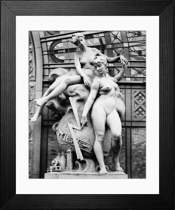 Framed Print : Beaux Arts Academic art created nude allegorical statures erotic overtones Framed Print : Beaux Arts Academic art created nude allegorical statures erotic overtones