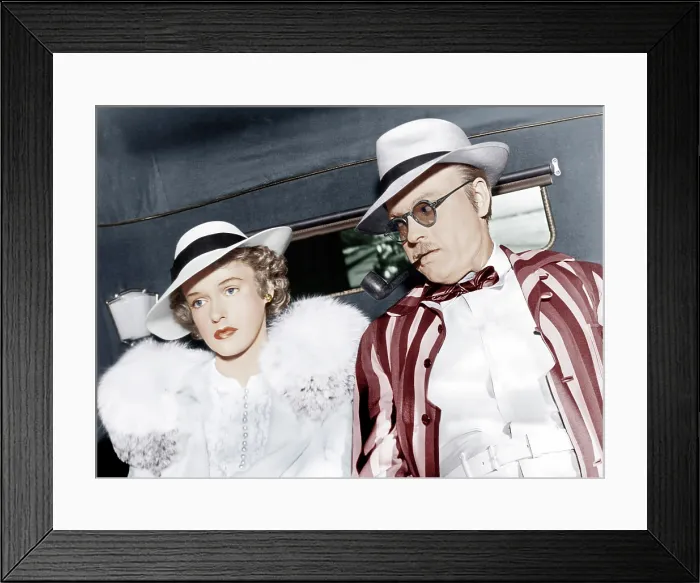 Framed Print : CITIZEN KANE, from left: Dorothy Comingore, Orson Welles, 1941