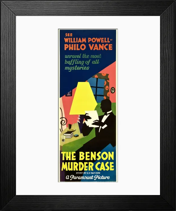 Framed Print : THE BENSON MURDER CASE, William Powell, 1930