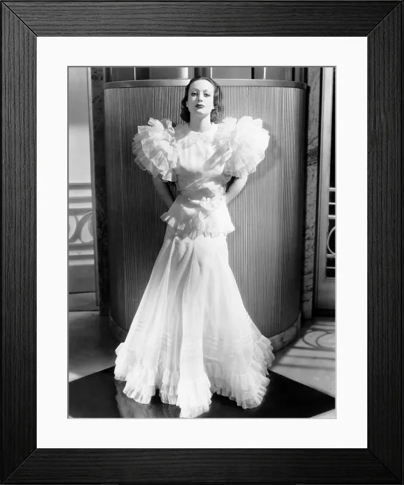 Framed Print : LETTY LYNTON, Joan Crawford, in a gown by Adrian, 1932 Framed Print : LETTY LYNTON, Joan Crawford, in a gown by Adrian, 1932