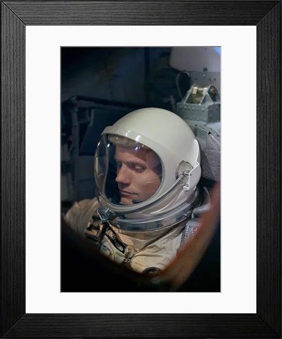 Framed Print : Astronaut Neil Armstrong before the launch of the Gemini 8 mission