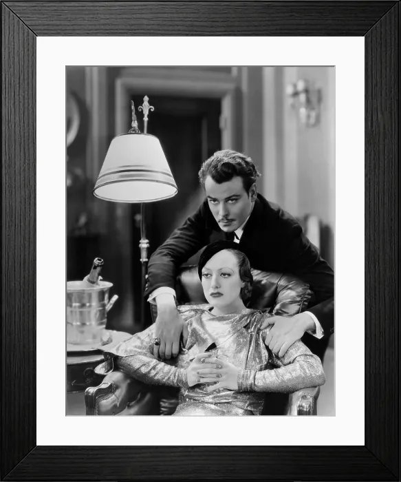 Framed Print : LETTY LYNTON, Joan Crawford (front), Nils Asther, 1932