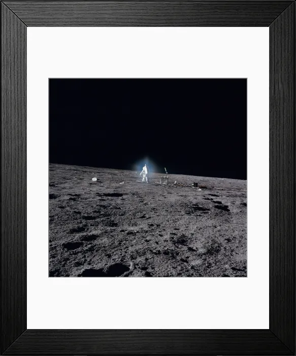 Framed Print : Apollo 12 Astronaut Alan Bean deploys scientific experiments on the lunar surface. Nov. 19, 1969 Framed Print : Apollo 12 Astronaut Alan Bean deploys scientific experiments on the lunar surface. Nov. 19, 1969