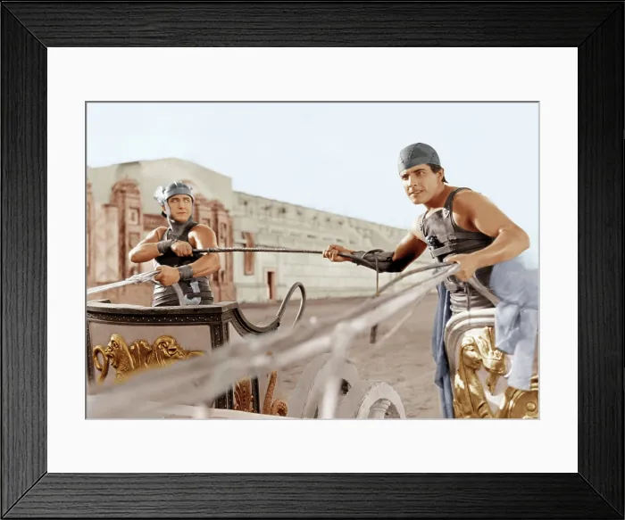 Framed Print : BEN-HUR, from left: Francis X. Bushman, Ramon Novarro, 1925