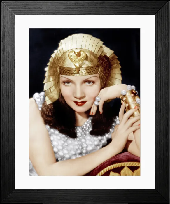 Framed Print : CLEOPATRA, Claudette Colbert, 1934