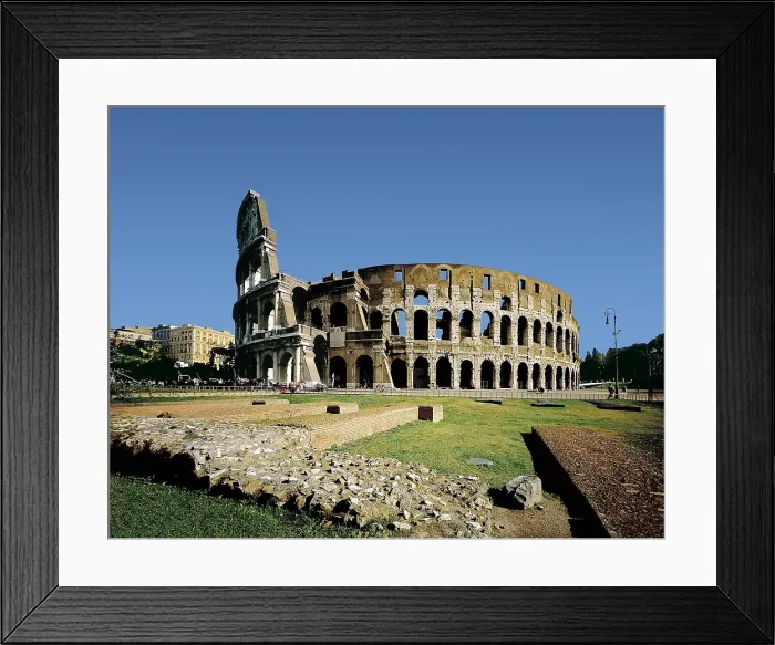 Framed Print : Colosseum or Flavian Amphitheatre. 72-80. ITALY. Rome. Roman art. Early Empire. Architecture. - Iberfoto / Everett Collection (377725)**US SALES ONLY**