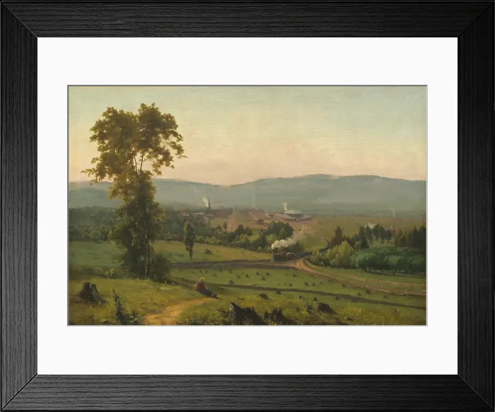 Framed Print : The Lackawanna Valley, by George Inness, 1856, American painting, oil on canvas. This painting was commissioned by the Delaware, Lackawanna, and Western Railroad
