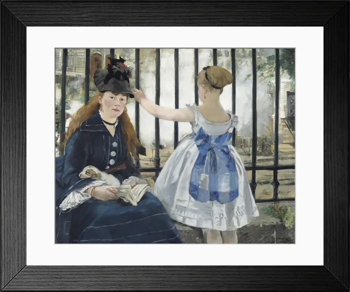 Framed Print : The Railway, by Edouard Manet, 1873, French painting, oil on canvas Framed Print : The Railway, by Edouard Manet, 1873, French painting, oil on canvas