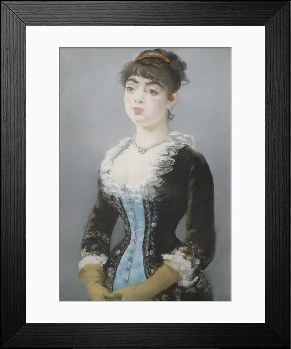 Framed Print : Madame Michel-Levy, by Edouard Manet, 1882, French painting, pastel on canvas. The exact identification of the women is questionable