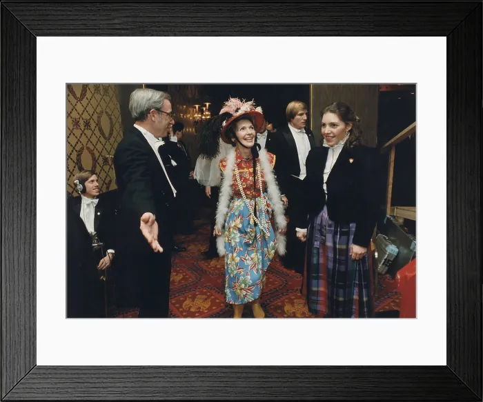 Framed Print : Nancy Reagan in her Second-Hand Clothes costume for the Gridiron Club