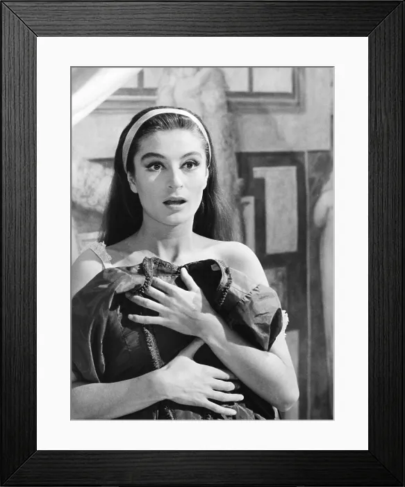 Framed Print : LE VOCI BIANCHE, (aka WHITE VOICES, aka UNDERCOVER ROGUE), Anouk Aimee, 1964 Framed Print : LE VOCI BIANCHE, (aka WHITE VOICES, aka UNDERCOVER ROGUE), Anouk Aimee, 1964