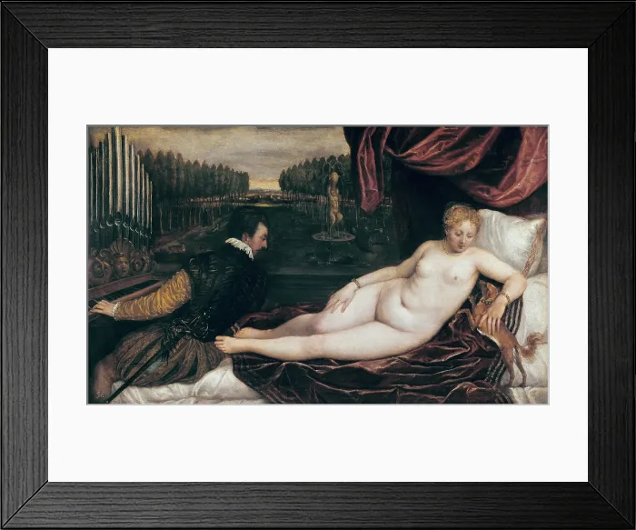 Framed Print : TTITIA, Tiziano Vecello, also called (1490-1576). Venus and the Organist. 1555. Renaissance art. Cinquecento. Oil on canvas. SPAIN. Madrid. Prado Museum Framed Print : TTITIA, Tiziano Vecello, also called (1490-1576). Venus and the Organist. 1555. Renaissance art. Cinquecento. Oil on canvas. SPAIN. Madrid. Prado Museum