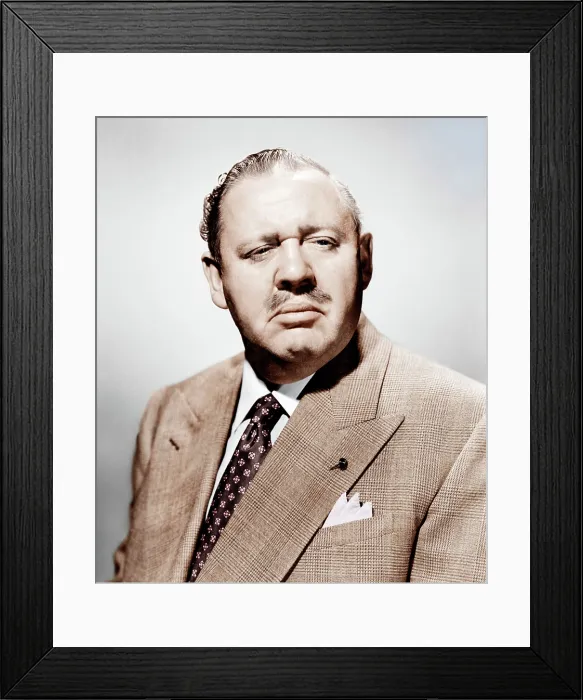 Framed Print : THE BIG CLOCK, Charles Laughton, 1948