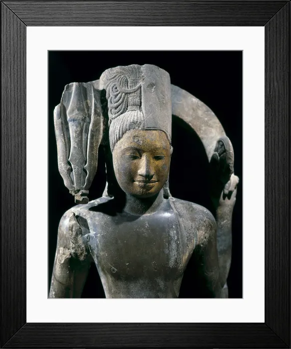 Framed Print : Harihara. 7th c. Phnom Da Style. Khmer art. Sculpture on rock. FRANCE. Paris. Guimet Museum. Proc: CAMBODIA. Asram Maha Rosei Framed Print : Harihara. 7th c. Phnom Da Style. Khmer art. Sculpture on rock. FRANCE. Paris. Guimet Museum. Proc: CAMBODIA. Asram Maha Rosei