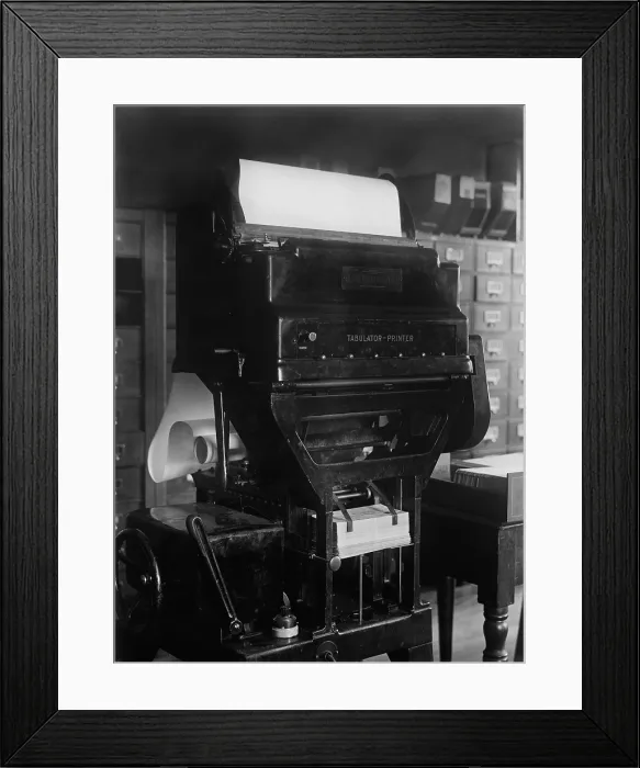 Framed Print : Tabulator-Printer used by the U.S. Navy Department in 1917 Framed Print : Tabulator-Printer used by the U.S. Navy Department in 1917