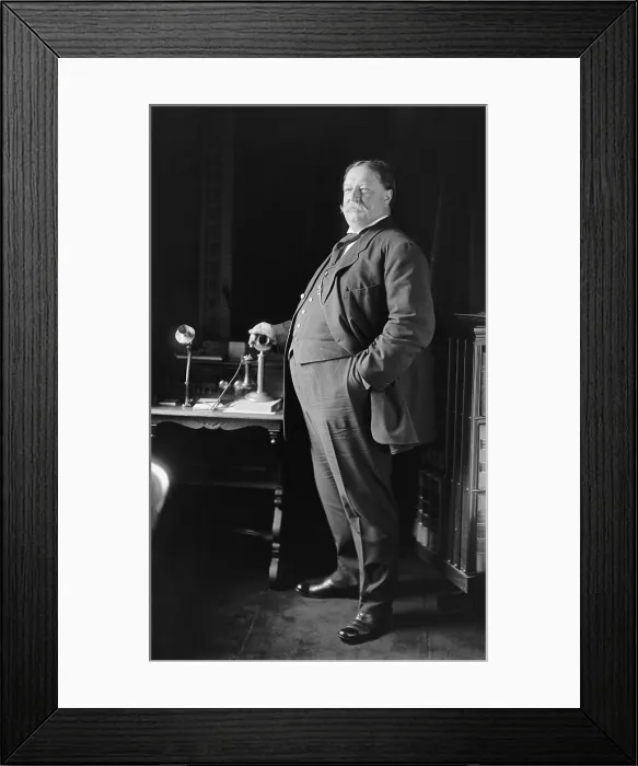 Framed Print : President William Howard Taft 1857-1930 weighed over 300 pounds when he was President from 1909-1913 Framed Print : President William Howard Taft 1857-1930 weighed over 300 pounds when he was President from 1909-1913